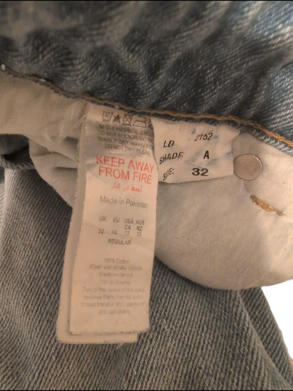 Vintage Man boohooMan Zippers Button Fly Unique Jeans Denim 32x30 - Picture 10 of 14